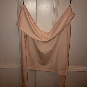FOREVER 21 LIGHT PINK OFF THE SHOULDER TOP
